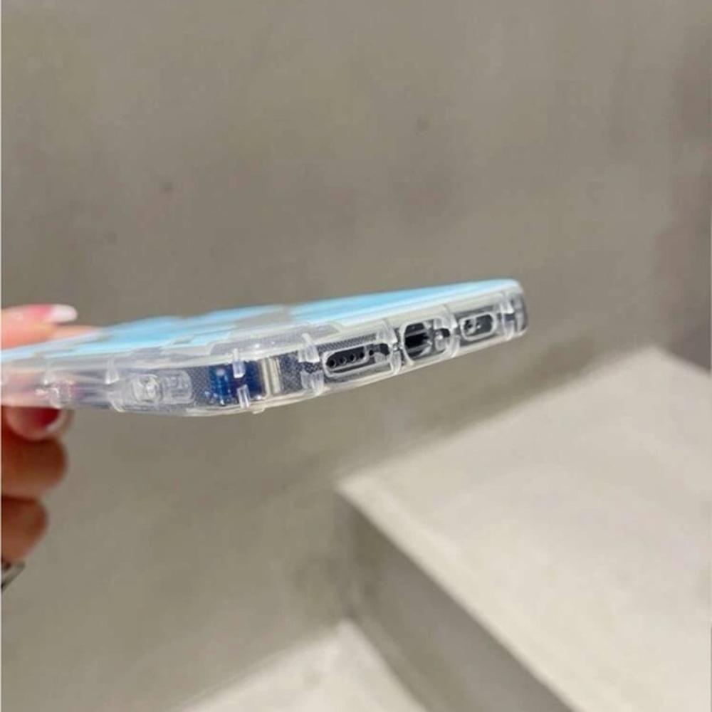 ⚠️Clearance💙iPhone 14/Pro/Pro Max/Plus Clear / Blue iPhone Case - Picture 4 of 4